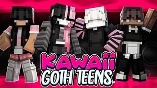 Thumbnail of the Minecraft Bedrock Marketplace product Kawaii Goth Teens created by FTB.