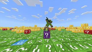 Screenshot of the Minecraft Bedrock Marketplace product Lucky Block Flat World created by FTB.