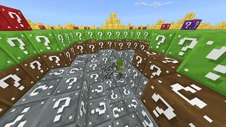 Screenshot of the Minecraft Bedrock Marketplace product Lucky Block Flat World created by FTB.