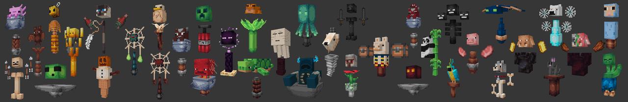 Panorama of the Minecraft Bedrock Marketplace product Mob Wands created by FTB.