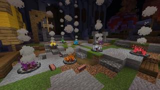 Screenshot of the Minecraft Bedrock Marketplace product More Campfires created by FTB.