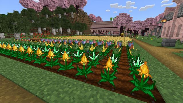 Screenshot of the Minecraft Bedrock Marketplace product Mystical Agriculture created by FTB.