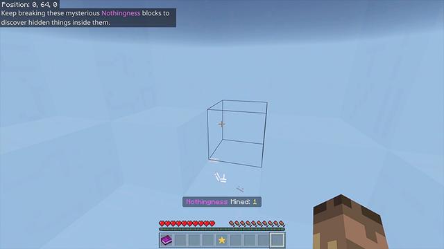 Screenshot of the Minecraft Bedrock Marketplace product No Block created by FTB.