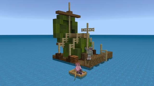 Screenshot of the Minecraft Bedrock Marketplace product OceanBlock created by FTB.
