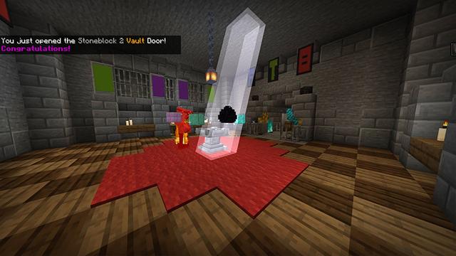 Screenshot of the Minecraft Bedrock Marketplace product Stoneblock 2 created by FTB.