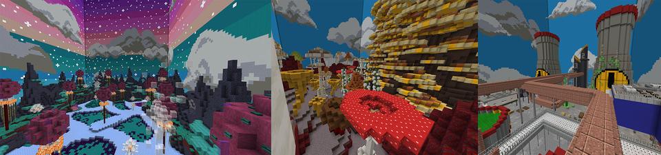 Panorama of the Minecraft Bedrock Marketplace product Stoneblock created by FTB.