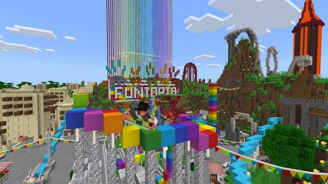 Screenshot of the Minecraft Bedrock Marketplace product Funtopia World created by Fun Creators.