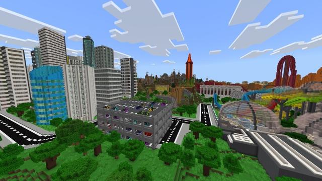 Screenshot of the Minecraft Bedrock Marketplace product Funtopia World created by Fun Creators.