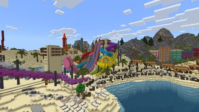 Screenshot of the Minecraft Bedrock Marketplace product Funtopia World created by Fun Creators.