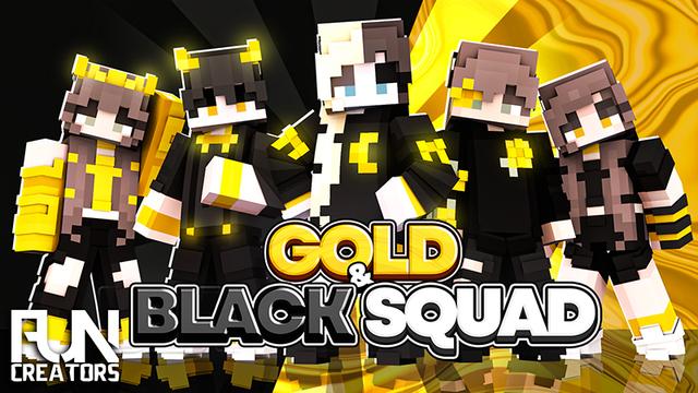 Thumbnail of the Minecraft Bedrock Marketplace product Gold & Black Squad created by Fun Creators.