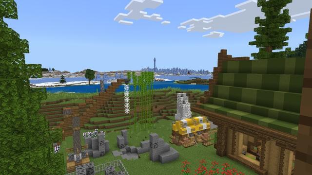 Screenshot of the Minecraft Bedrock Marketplace product Medieval Village created by Fun Creators.