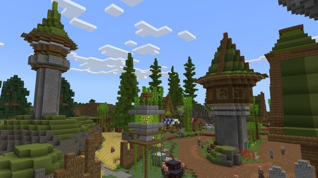 Screenshot of the Minecraft Bedrock Marketplace product Medieval Village created by Fun Creators.