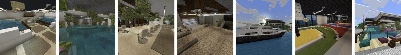 Panorama of the Minecraft Bedrock Marketplace product Millionaire Mansion Island created by Fun Creators.