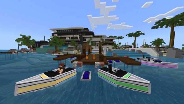 Screenshot of the Minecraft Bedrock Marketplace product Millionaire Mansion Island created by Fun Creators.