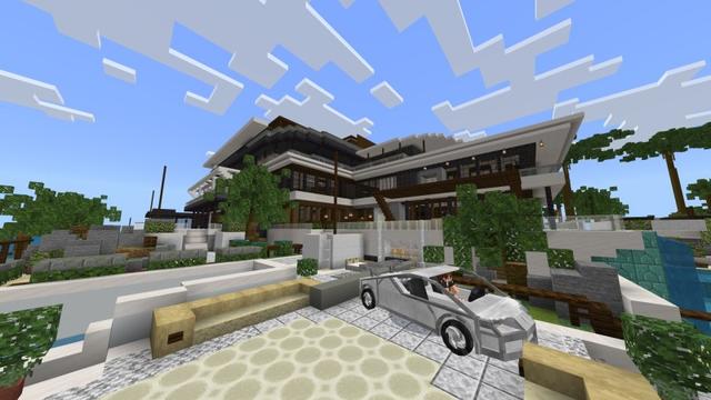 Screenshot of the Minecraft Bedrock Marketplace product Millionaire Mansion Island created by Fun Creators.