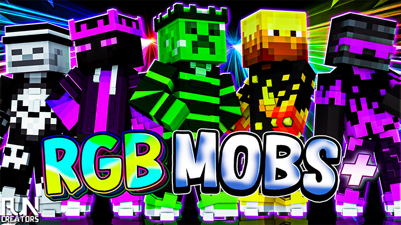 RGB Mobs+ by Fun Creators | CHUNK - Minecraft Bedrock Marketplace Explorer
