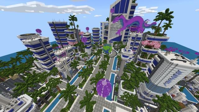 Screenshot of the Minecraft Bedrock Marketplace product Ultimate Modern City created by Fun Creators.