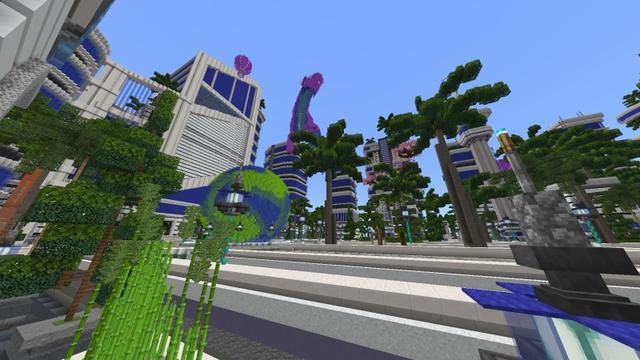 Screenshot of the Minecraft Bedrock Marketplace product Ultimate Modern City created by Fun Creators.