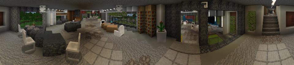 Panorama of the Minecraft Bedrock Marketplace product Ultimate Modern Mansion created by Fun Creators.