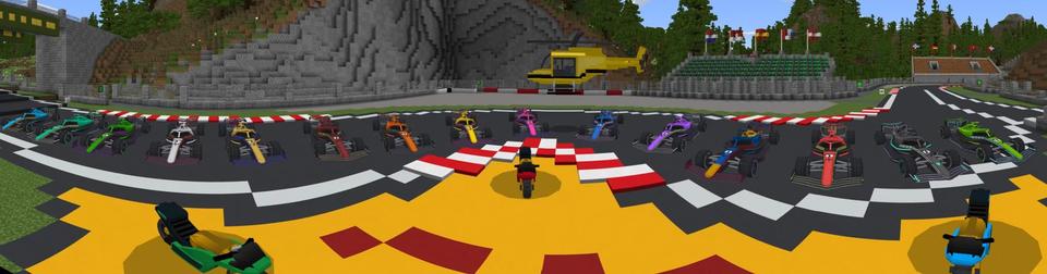 Panorama of the Minecraft Bedrock Marketplace product Ultimate Race Track created by Fun Creators.