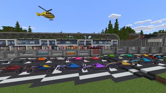 Screenshot of the Minecraft Bedrock Marketplace product Ultimate Race Track created by Fun Creators.