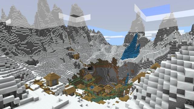 Screenshot of the Minecraft Bedrock Marketplace product Ultimate Survival Village created by Fun Creators.