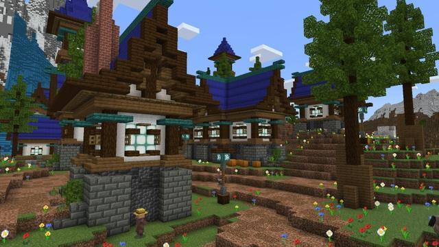 Screenshot of the Minecraft Bedrock Marketplace product Ultimate Survival Village created by Fun Creators.