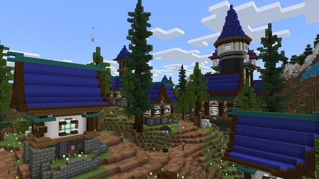 Screenshot of the Minecraft Bedrock Marketplace product Ultimate Survival Village created by Fun Creators.