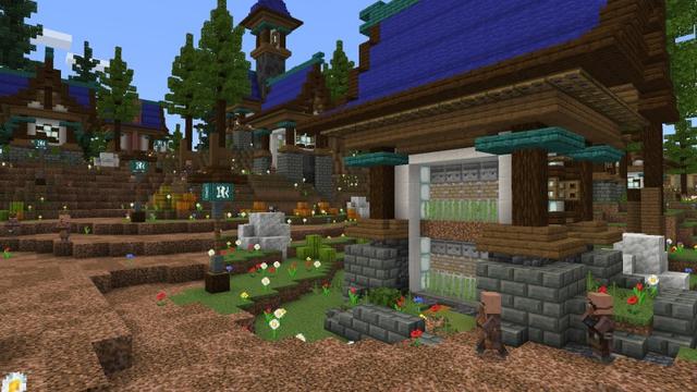 Screenshot of the Minecraft Bedrock Marketplace product Ultimate Survival Village created by Fun Creators.