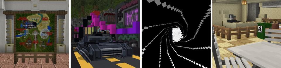 Panorama of the Minecraft Bedrock Marketplace product Utopia Park Theme Park created by Fun Creators.
