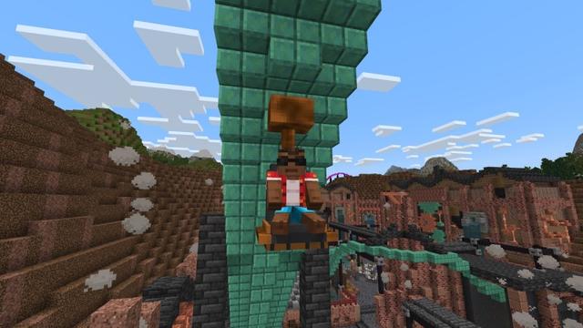 Screenshot of the Minecraft Bedrock Marketplace product Utopia Park Theme Park created by Fun Creators.