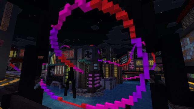 Screenshot of the Minecraft Bedrock Marketplace product Utopia Park Theme Park created by Fun Creators.