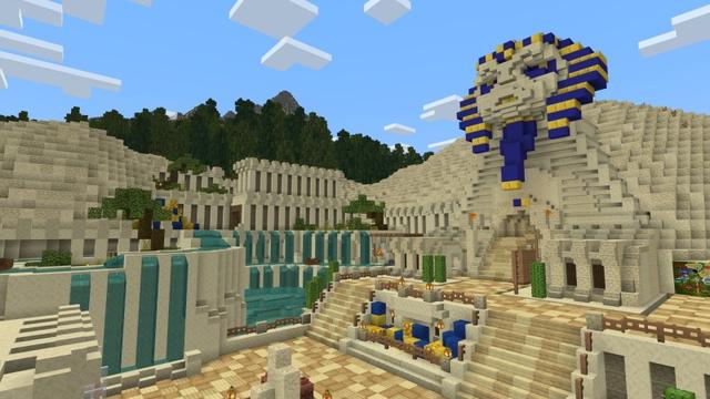 Screenshot of the Minecraft Bedrock Marketplace product Utopia Park Theme Park created by Fun Creators.