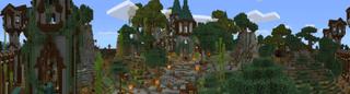 Panorama of the Minecraft Bedrock Marketplace product 3D Medieval Experience created by G2Crafted.