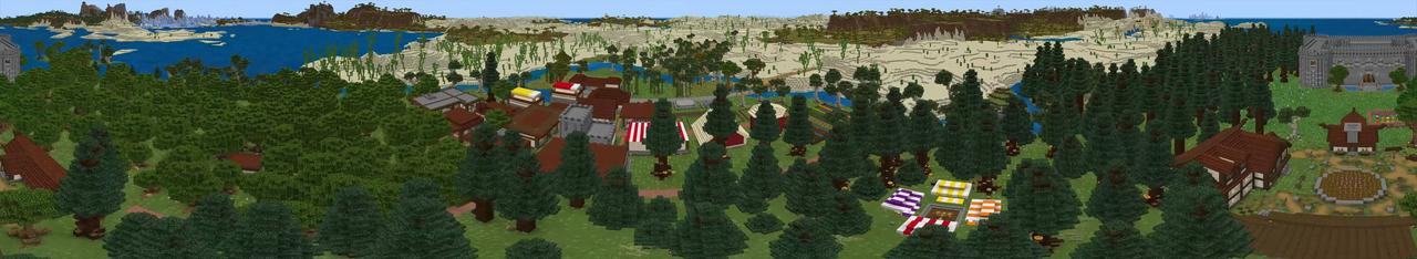 Panorama of the Minecraft Bedrock Marketplace product Adventure Kingdom created by G2Crafted.