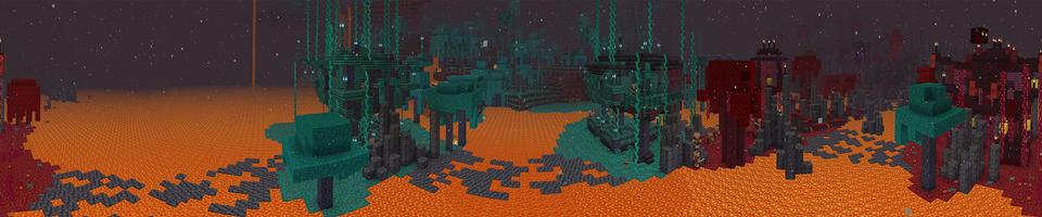 Panorama of the Minecraft Bedrock Marketplace product Floating Raft Survival created by G2Crafted.