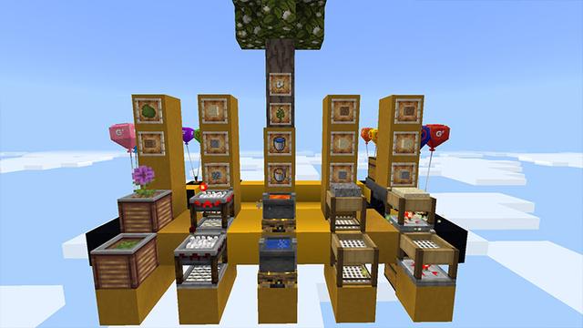 Screenshot of the Minecraft Bedrock Marketplace product Floating Raft Survival created by G2Crafted.