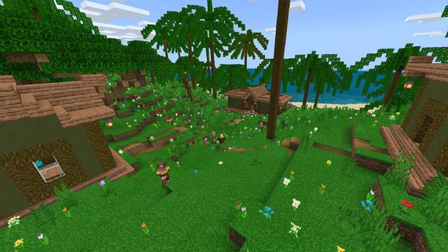 Screenshot of the Minecraft Bedrock Marketplace product Hawaiian Island Survival created by G2Crafted.