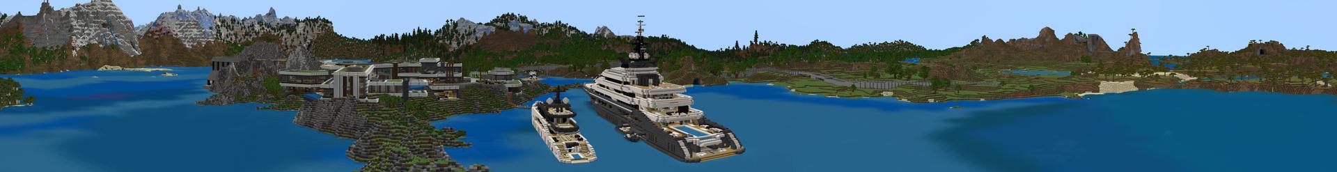 Panorama of the Minecraft Bedrock Marketplace product Lucky Private Island created by G2Crafted.