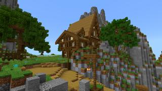 Screenshot of the Minecraft Bedrock Marketplace product Mountain Goat Village created by G2Crafted.