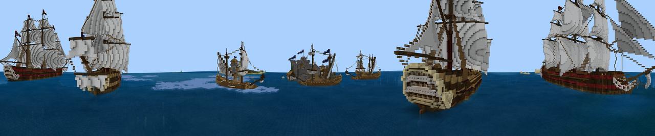 Panorama of the Minecraft Bedrock Marketplace product Pirate Battle Royale created by G2Crafted.
