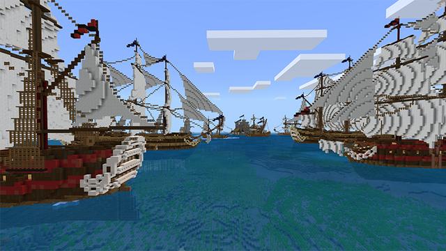 Screenshot of the Minecraft Bedrock Marketplace product Pirate Battle Royale created by G2Crafted.