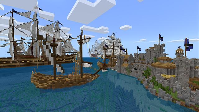 Screenshot of the Minecraft Bedrock Marketplace product Pirate Battle Royale created by G2Crafted.