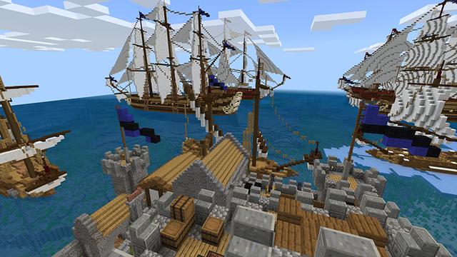 Screenshot of the Minecraft Bedrock Marketplace product Pirate Battle Royale created by G2Crafted.