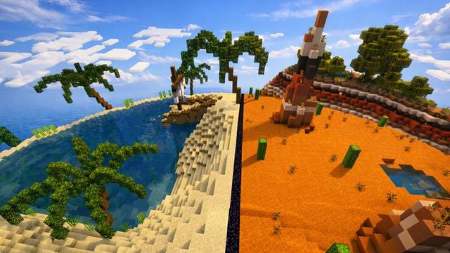 Screenshot of the Minecraft Bedrock Marketplace product Planet Survivalsphere Two created by G2Crafted.