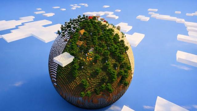 Screenshot of the Minecraft Bedrock Marketplace product Planet Survivalsphere created by G2Crafted.