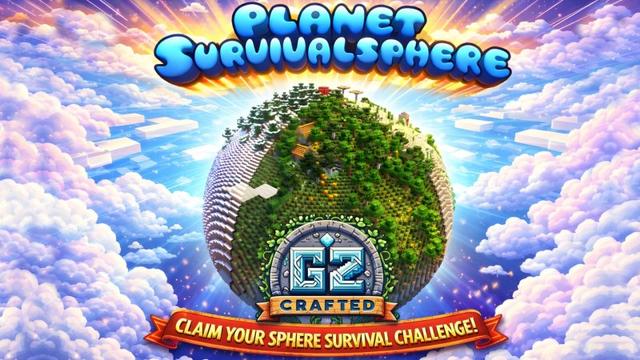 Thumbnail of the Minecraft Bedrock Marketplace product Planet Survivalsphere created by G2Crafted.