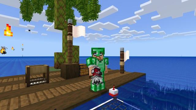 Screenshot of the Minecraft Bedrock Marketplace product Raft Survival 2 created by G2Crafted.