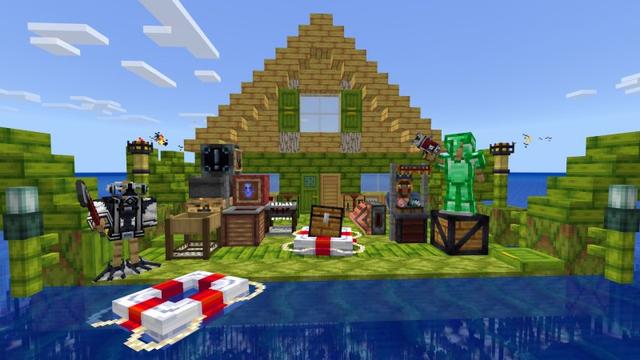 Screenshot of the Minecraft Bedrock Marketplace product Raft Survival 2 created by G2Crafted.