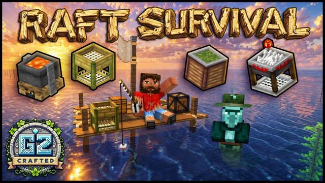 Thumbnail of the Minecraft Bedrock Marketplace product Raft Survival created by G2Crafted.